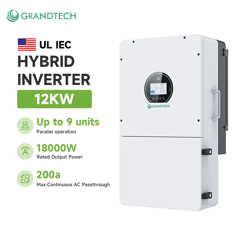 Inverter solare ibrido off-grid Grandtech da 15 kW, 18 kW, 20 kW, 25 kW, 16 kW e 30 kW / 30 kVA, a fase divisa, on-grid
