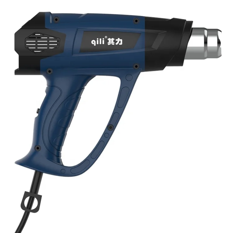 QR-610B Qili Cheap Made in China Electric Heat Gun Second Gear Wind Speed by 10A Pull Button Heat Gun 2000 Watts