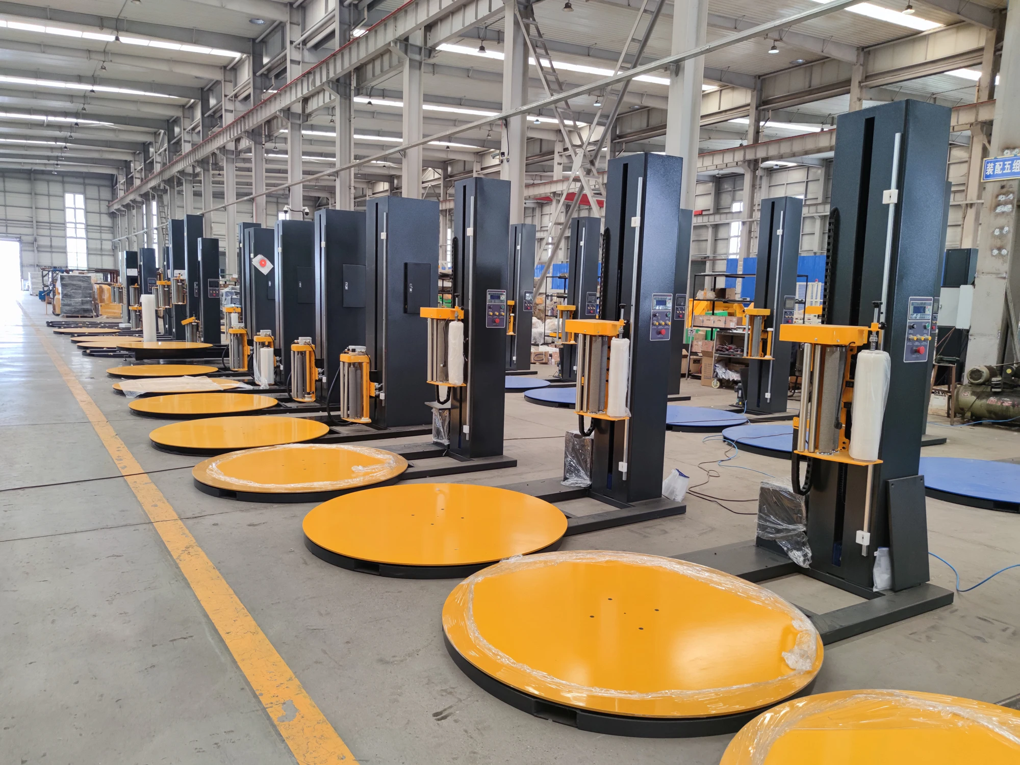 Automatic Skid/pallet Stretch Film Wrap Pallet Wrapper Pallet Wrapping Machine With Scale Buy