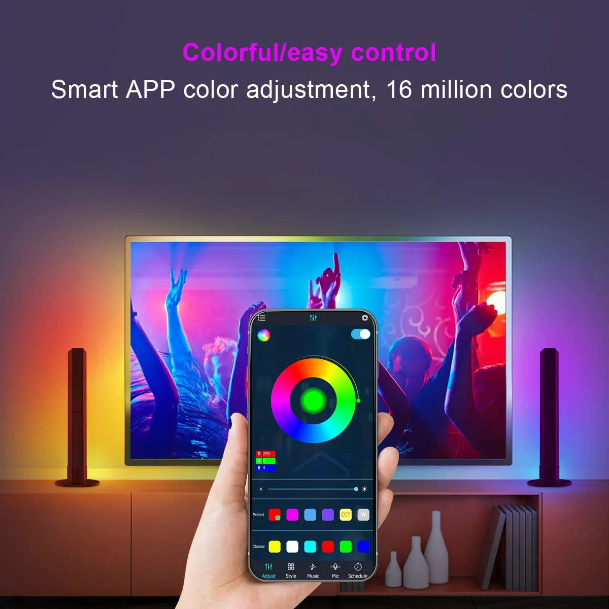 Symphony TV Computer Background Atmosphere Light  Voice Control Music Atmosphere Light Desktop Atmosphere Light