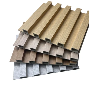 Best seller Waterproof Hotel Cladding wall decorative pvc uv wpc wall Fluted Panels Interior Wall Panel China Wpc Boards