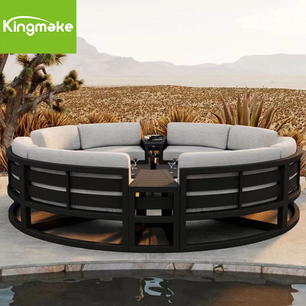 Modern Aluminum Round Shape Garden Sofas Outdoor Furniture Outdoor ...