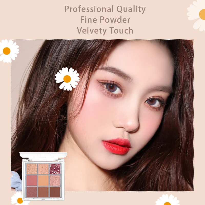 Косметика Макияж 9 Пан ярких цветов лучшие тени для век Палетка индивидуальный логотип палитра теней для век