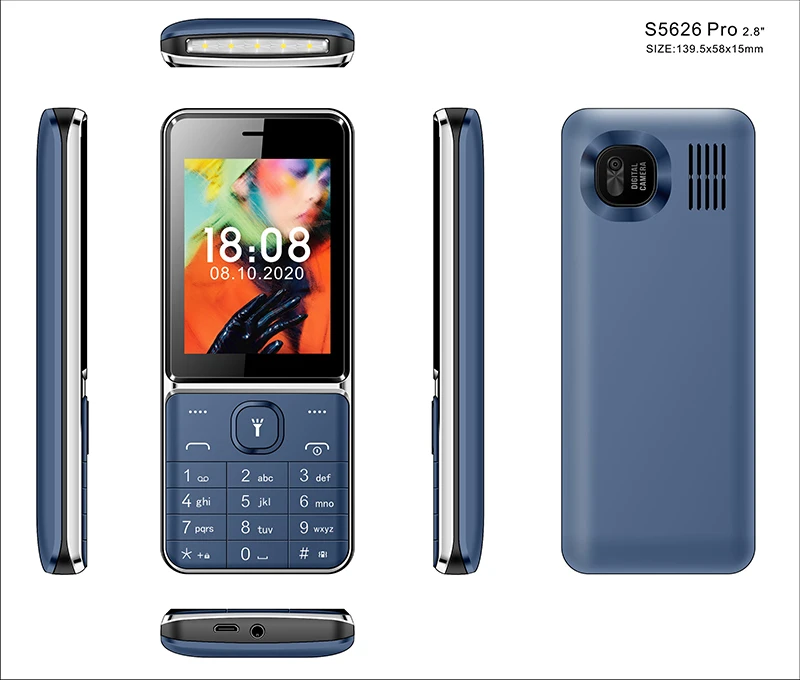 S5626 Mobile Phone - Dual SIM, 2.4inch Screen, 2500mah Battery