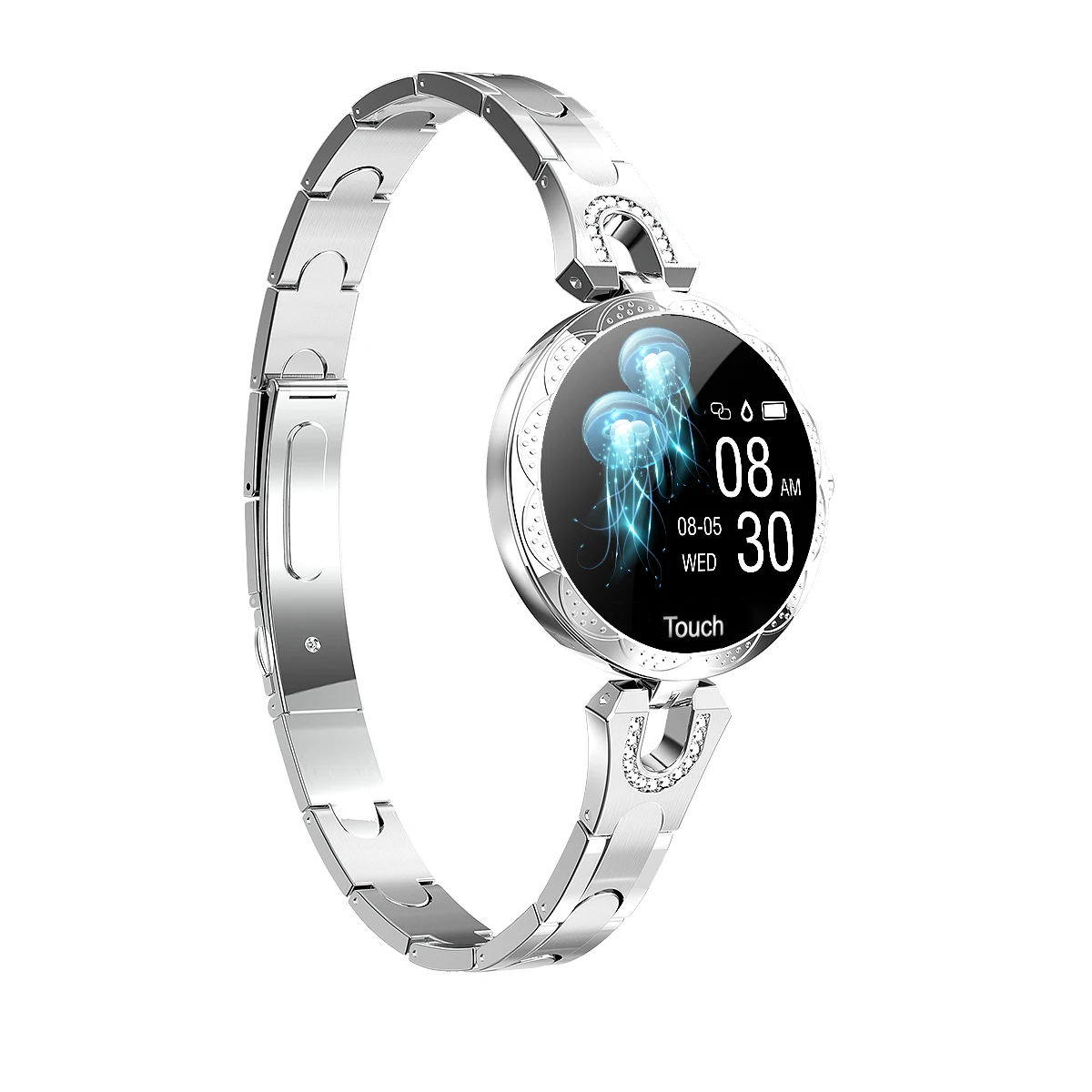 AK15 Women\'s Smartwatch Waterproof Silver AK15 Female Smart Bracelet-MBC – ShopAffiliateMB main image 3