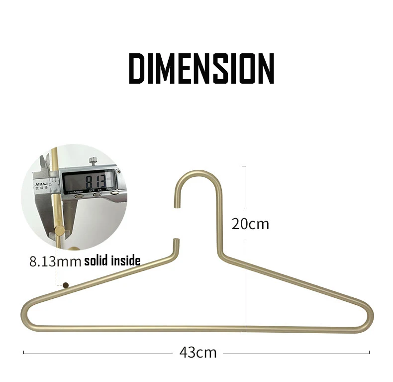 SOLELY Factory's Hot Sale Light Luxury Aluminum Alloy Minimalist Clothes Hanger Wardrobe Balcony Bathroom Living room