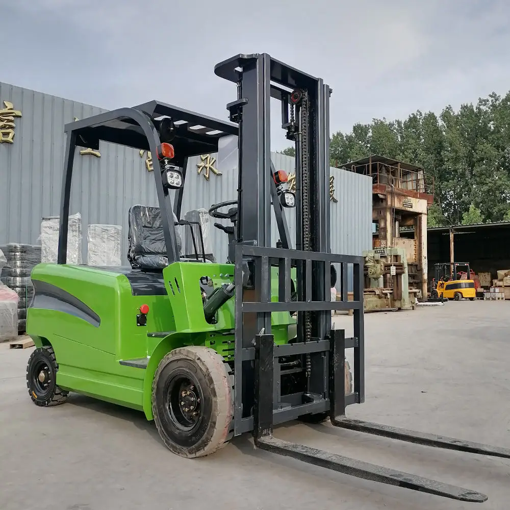 New 3 Ton Electric Forklift Lead-Acid Battery 60V/170AH Two-Stage Mast Solid Tire High Efficiency Zero Emission RWD 60CM Aisle