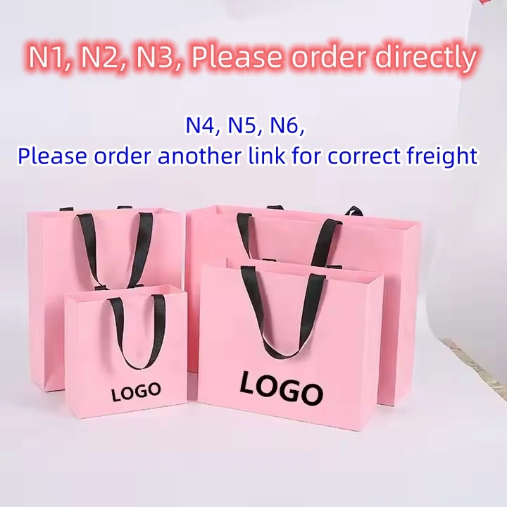 Factory Direct Custom Premium Brown Kraft Large White Shopping Paper Bag with Logo for Clothing Gift Packaging