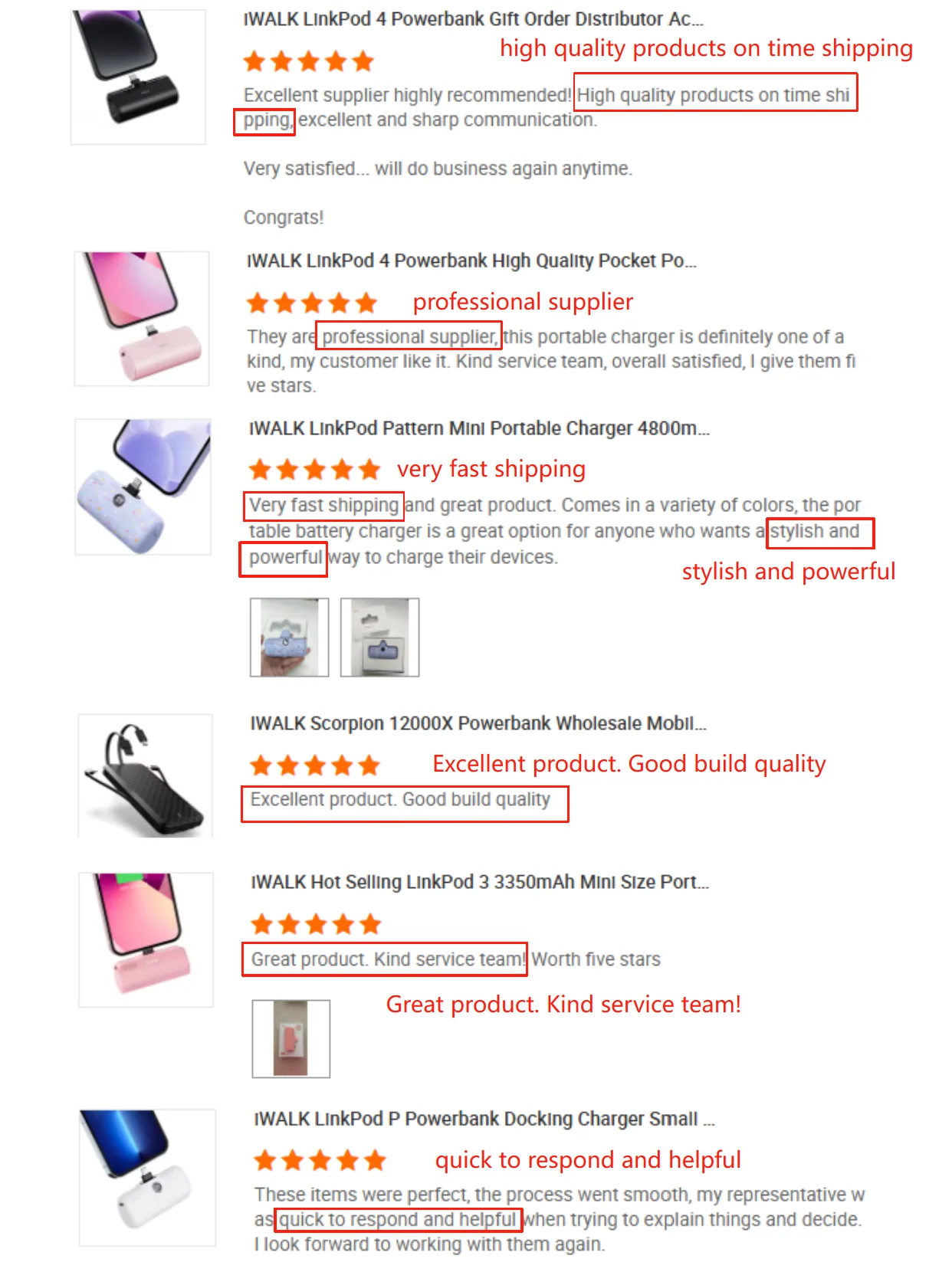 IWALK LinkPod 3 Three Colors Available Compact Size Easy to Take With Portable Charger Pocket Mini Power Banks Power Station