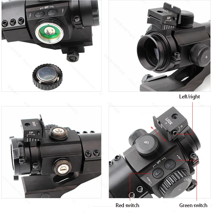 Luger Fiber Optic Holographic Internal Red Dot Sight for Outside Hunting