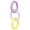 Tricolor ring - Violet-yellow