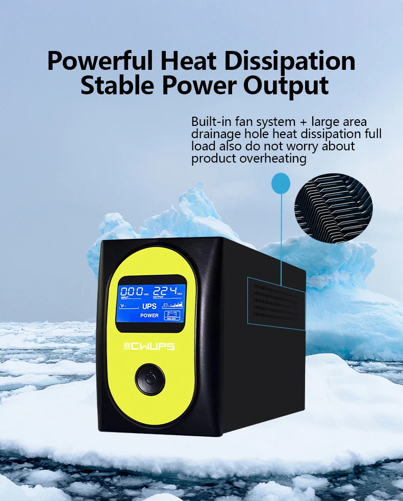 Computer Ups Portable Power Bank Computer 24vac 850va 480w Smart Power Offline Ups Power Supply