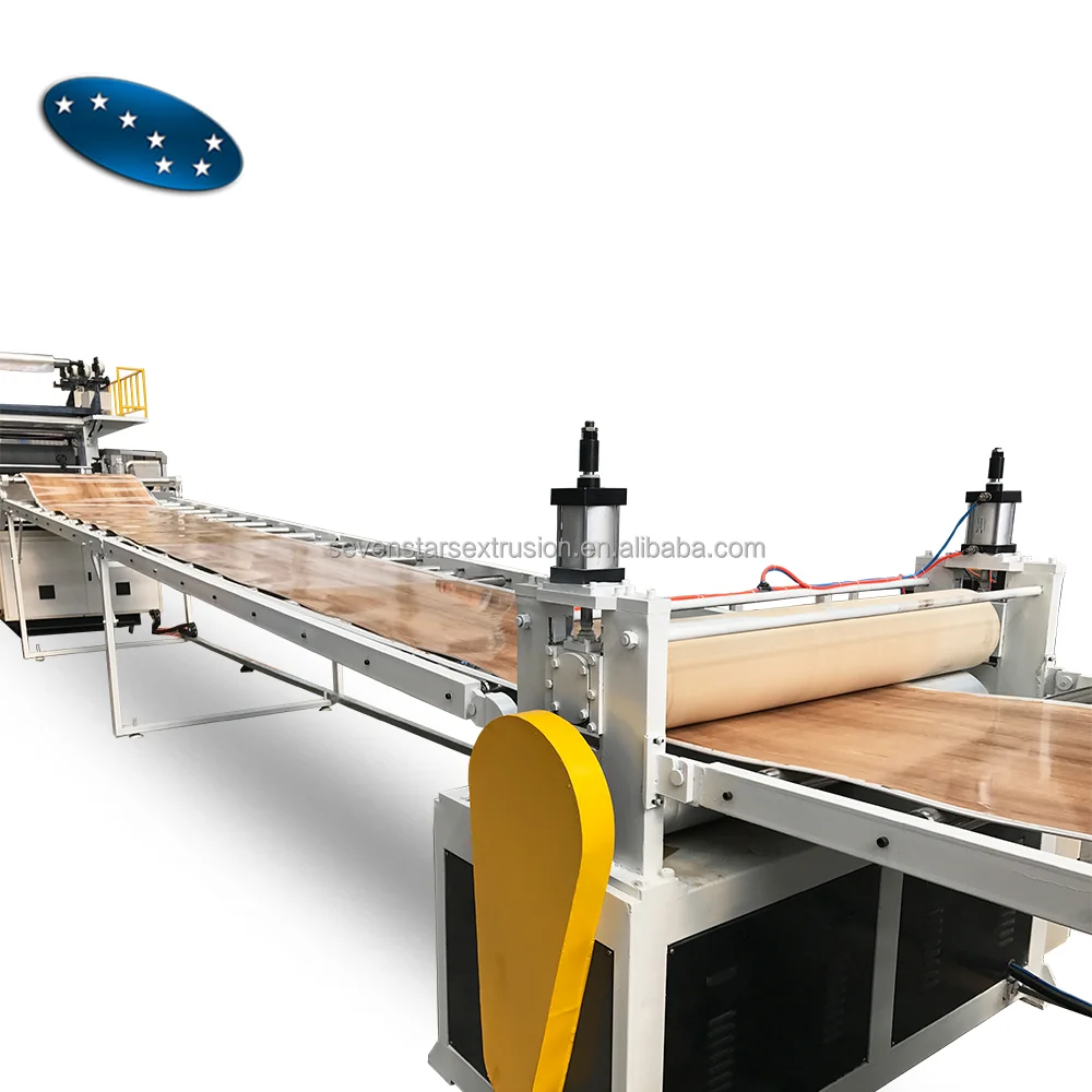 Five Roller PVC Vinyl Flooring LVT SPC Vinyl Floor Extrusion Machine Production Line