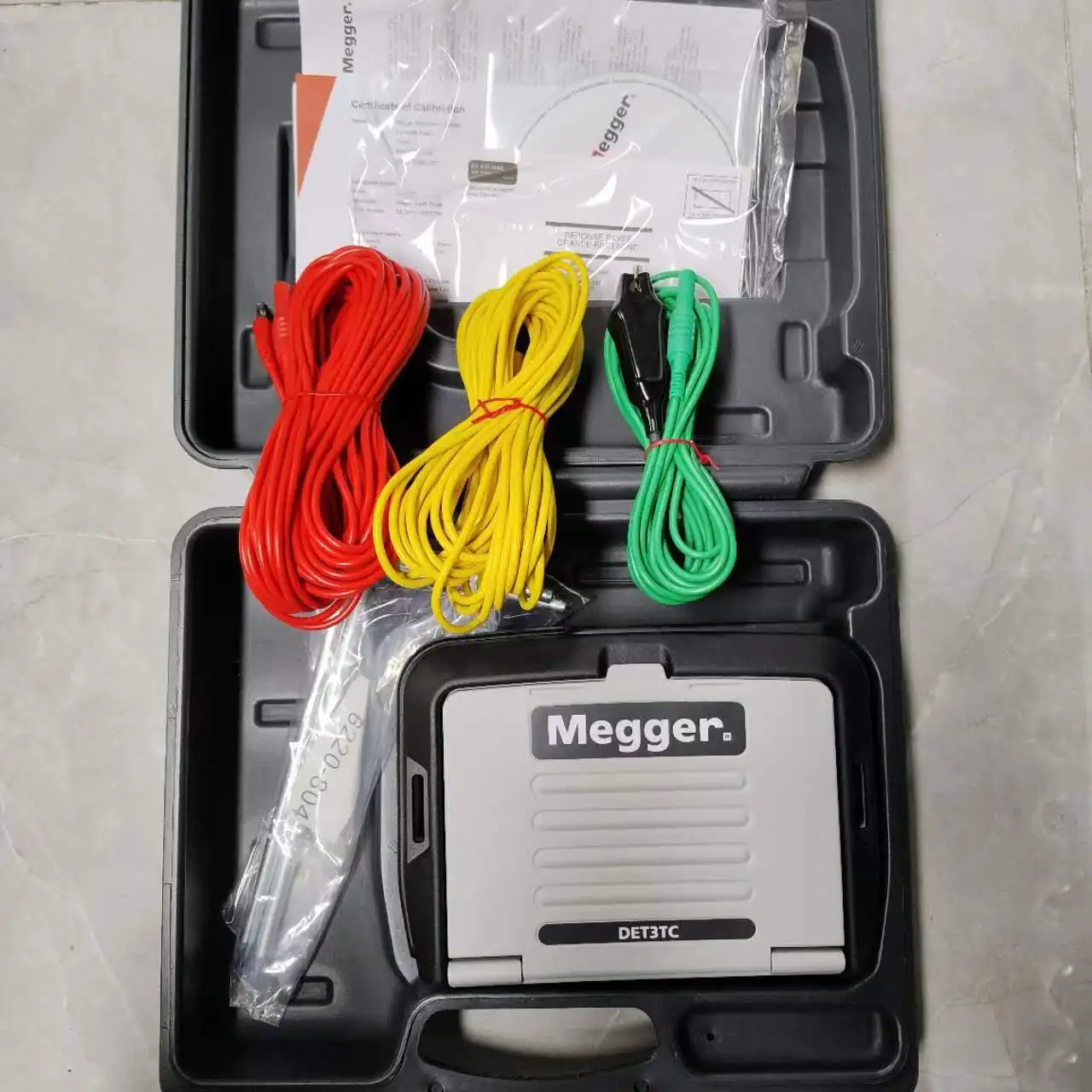 Megger Det3tc 3terminal Digital Ground Tester,2 And 3 Point Testing
