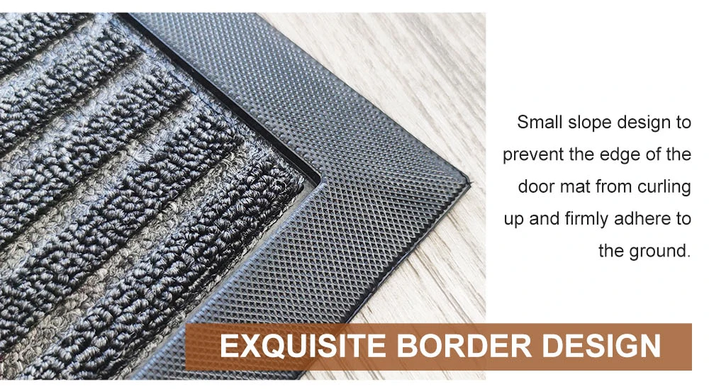 Custom Outdoor Industrial Doormat Rubber Mats Flooring Wholesale Plain Ribs Door Mats(图4)