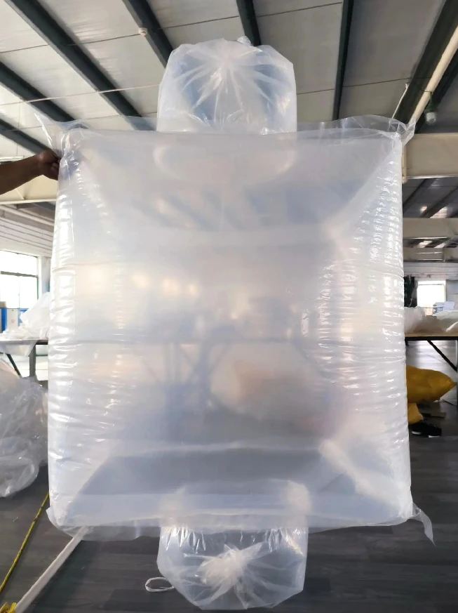 20ft Dry Bulk Shipping Container Liners Polyethylene Container Liner Transparent Plastic Bag