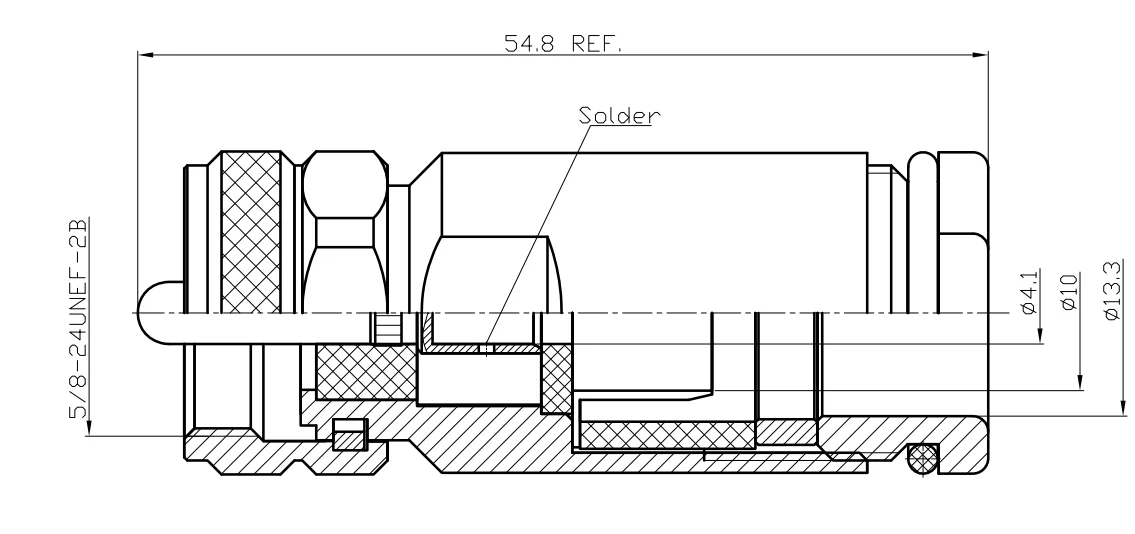 product lwmc hot selling pl259 high quality cheap price silicone rubber uhf coaxial connector uhf male clamp for mp hyperflex13 cable-5
