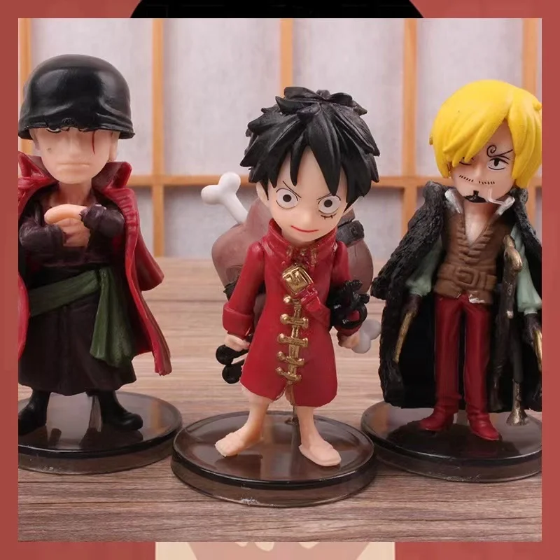 Kit 6 Action Figure One Piece Filme Z Luffy Zoro Sanji Brook