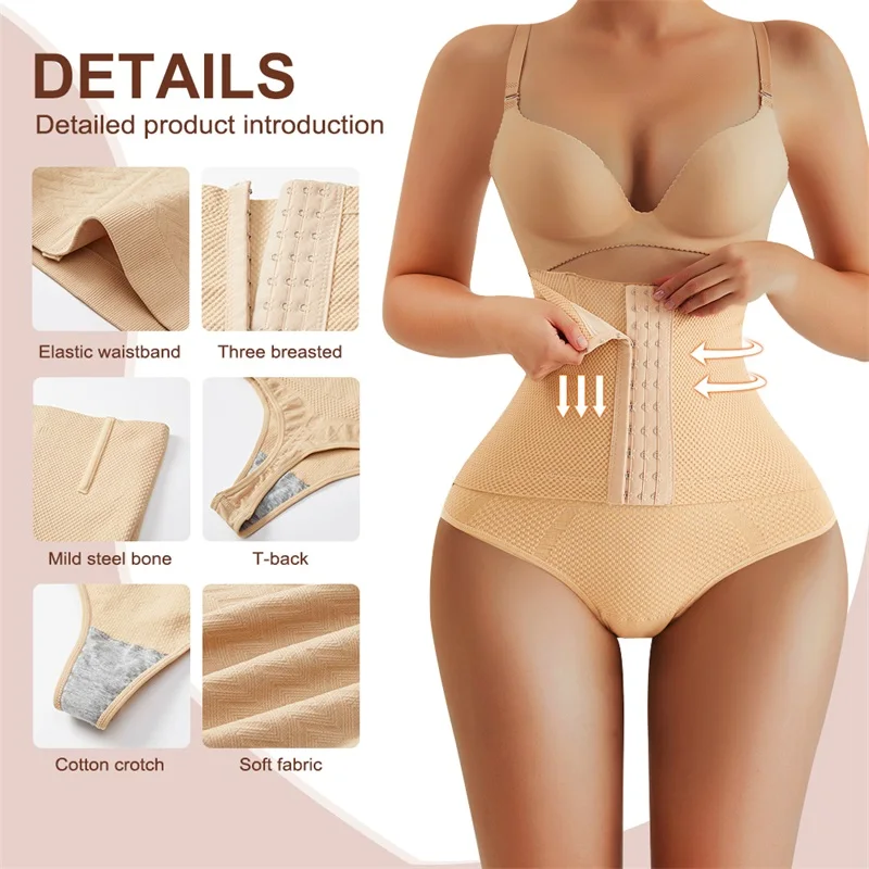 Hot Sale Full Body Women Slimming Thong Panties Wear Belt Tummy Control Underwear Waist Trainer Shaper Shapewear for Women details