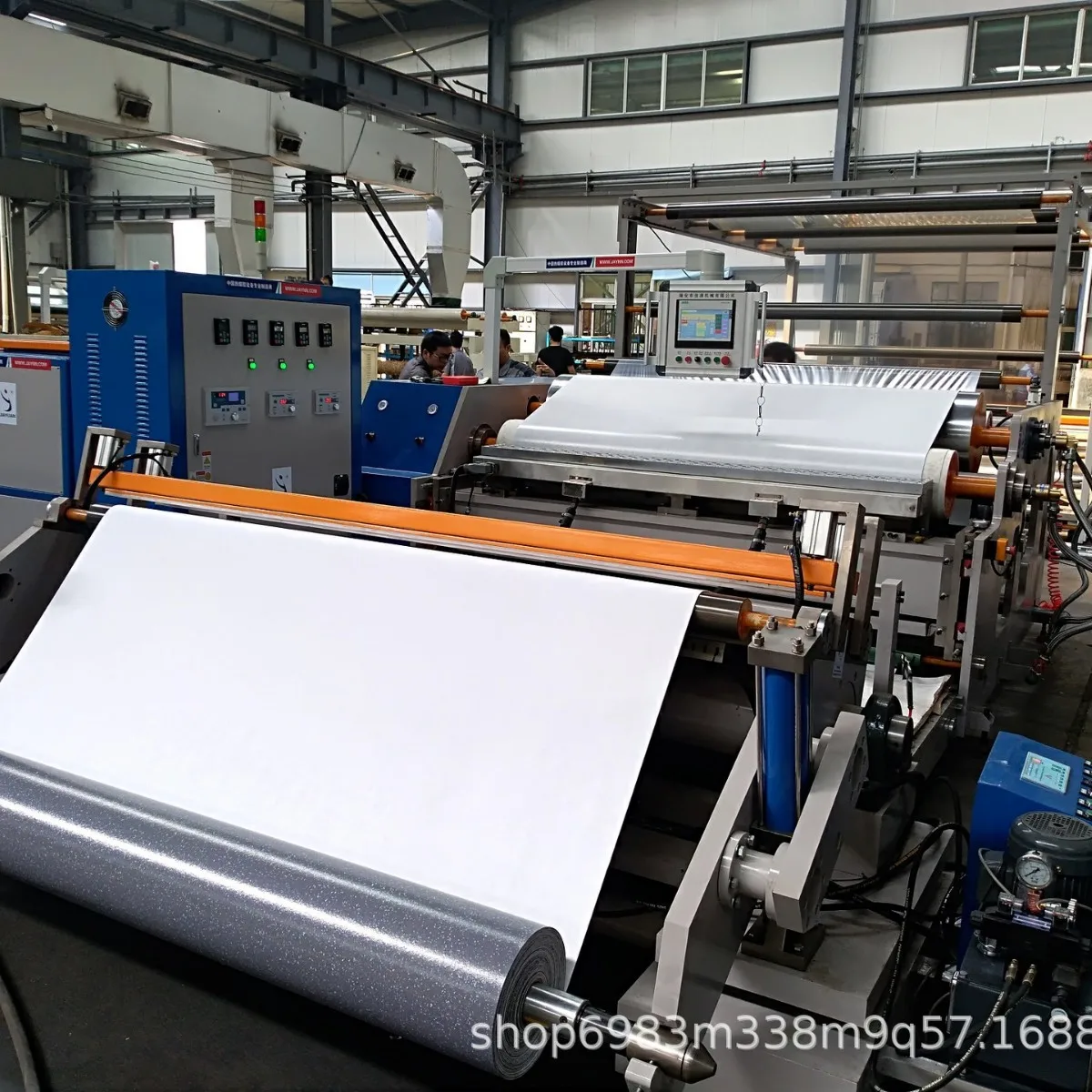 Automatic Efficient Anti-Slip Carpet Composite Equipment with PLC Production Line for Leather Gluing Film Application