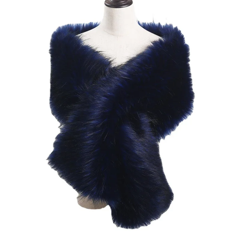 Faux Raccoon Scarves Fur Scarf Ladies Customized Warm Fur Shawls For Women
