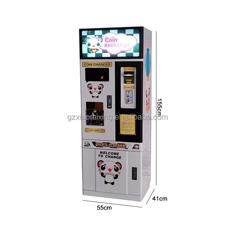 Customized Coin Changer Kids' Toy Capsule Vending & Arcade Game Machines Converts Bill to Token Coin Coin Operated Games