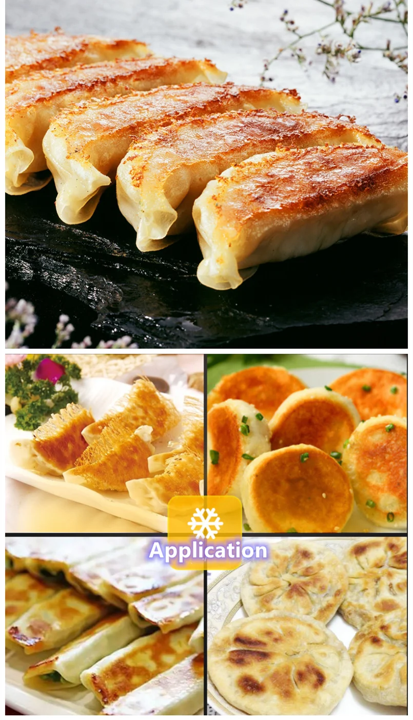 220 110 Voltage Gas Electrical Automatic Fried Dumpling Bun Potsticker Grill Gyoza Cooking Frying Fryer Machine Cooker Pot Pan - Image 4