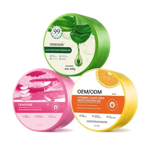 Top Selling 99% Pure Organic Aloe Vera Gel 300g Private Label Lightening Face Moisturizer Natural Brightening Anti-Aging