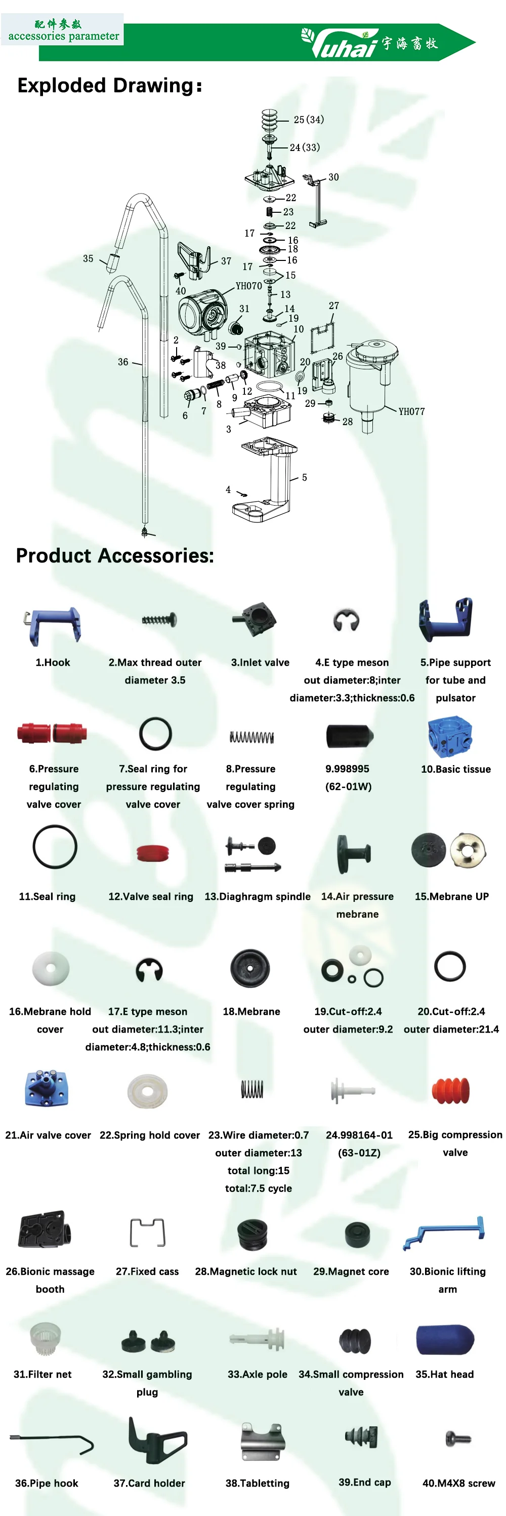 Duovac Mobile Hanger Milk Meter for Cow Milking Machine with HP102 Pulsator and Indicator;cow Milking Machine Automatic manufacture