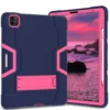 Navy Blue+ Rose Red