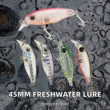 45mm 4G Freshwater Lures Printed ABS Trout Pesca Trolling Artificial Minnow Baits Carp Perch Bass Zander River Float Marlin – Minnow – view 3
