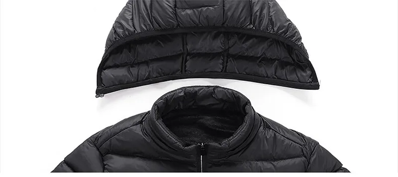 Machine Washable Rechargeable 5V USB Heated Jacket Mens Hooded Winter Heated Jacket for Men