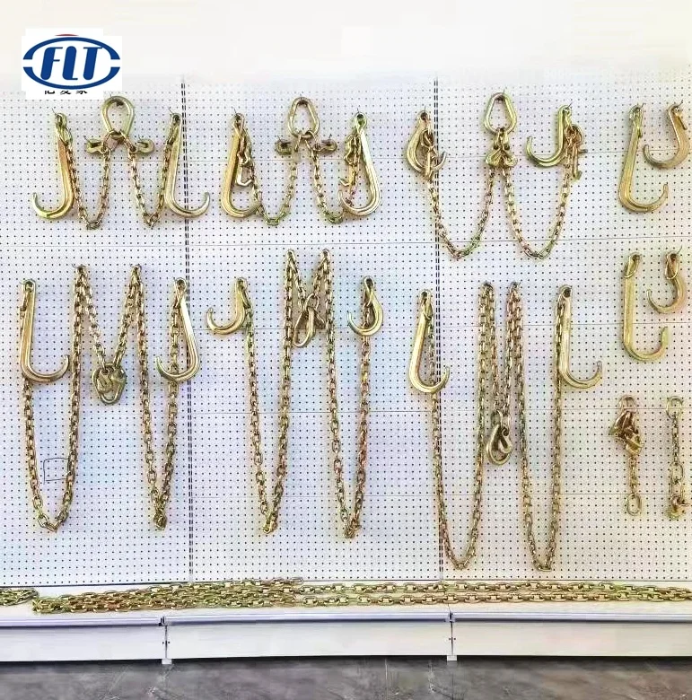 Galvanized G70 Lifting Tow Truck Chain Winch Cable Wrecker J Hooks
