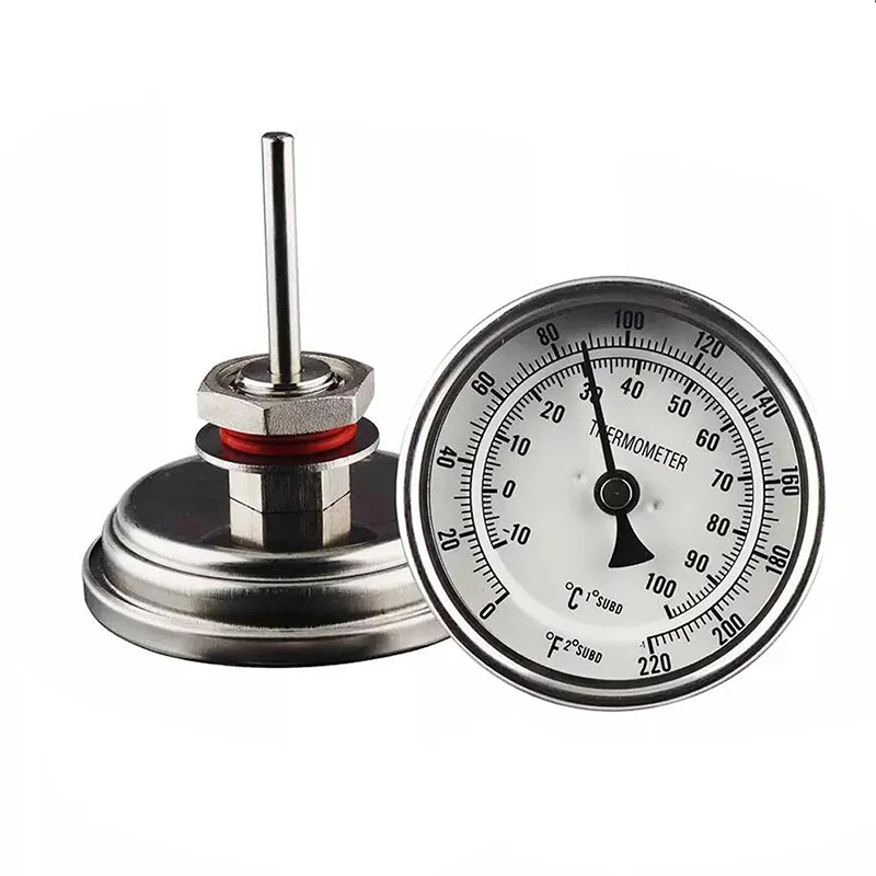 3 inch Stainless Steel Thermometer w/ 6 inch Probe & Weldless Kit Homebrew Beer Kettle