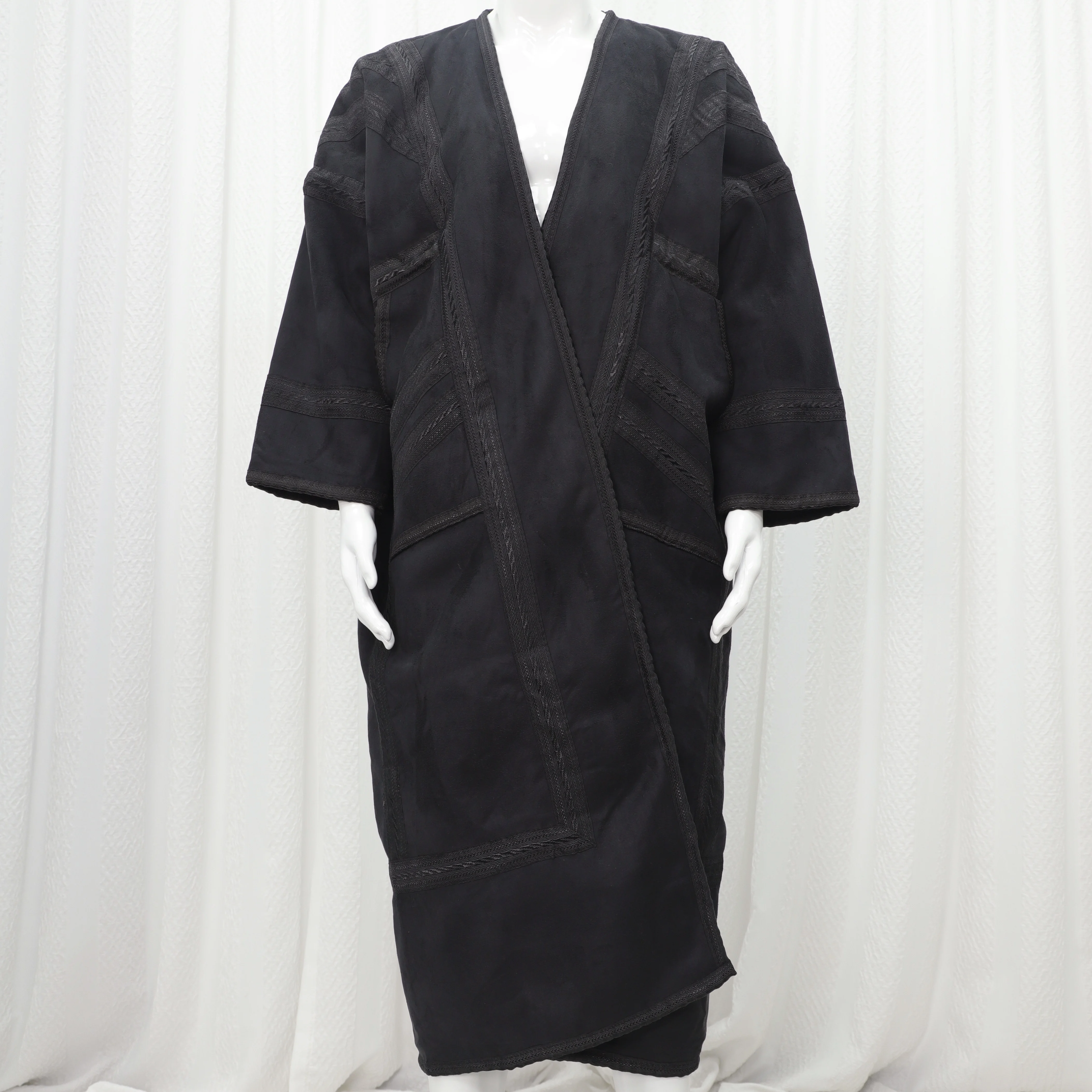 Wholesale Adults Islamic Clothing  Saudi Arabian Thick Warm Chamois Hoodie Faux Fur Cloak Men  Free Size Winter  Thobe
