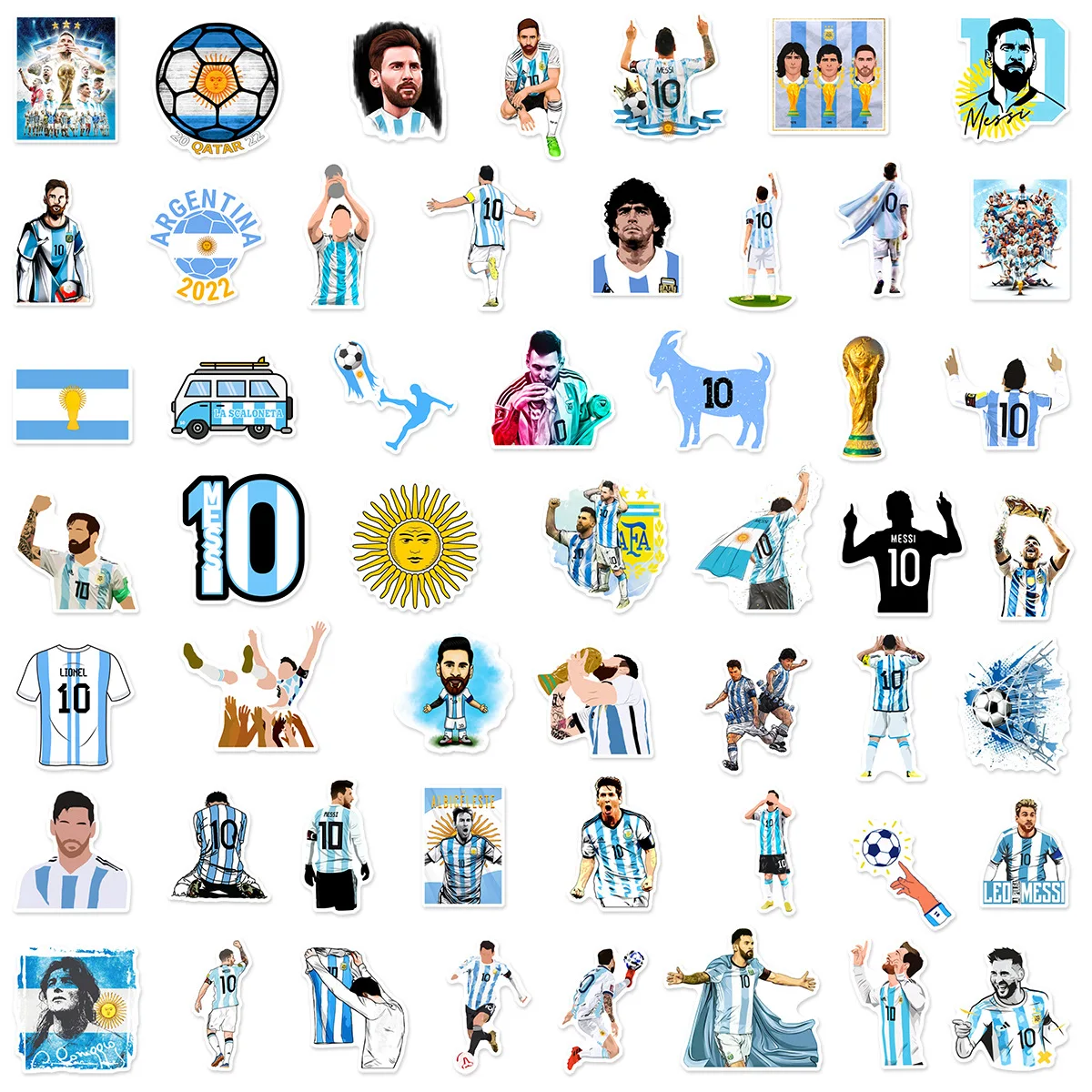 Sticker Mural 3D Messi – Autocollant Vinyle Géant Pour Déco Foot Chambre Ou Voiture