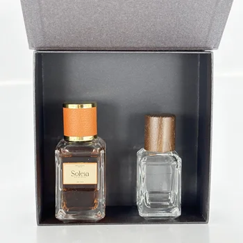 New Design 60 Ml Unique Custom Fragrance Glass Bottle Empty Luxury Perfume Bottle With Box Packaging