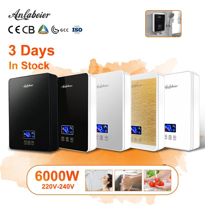 Instantan Calentador De Paso Con Regadera Instant Electric Heating Water Faucet ...