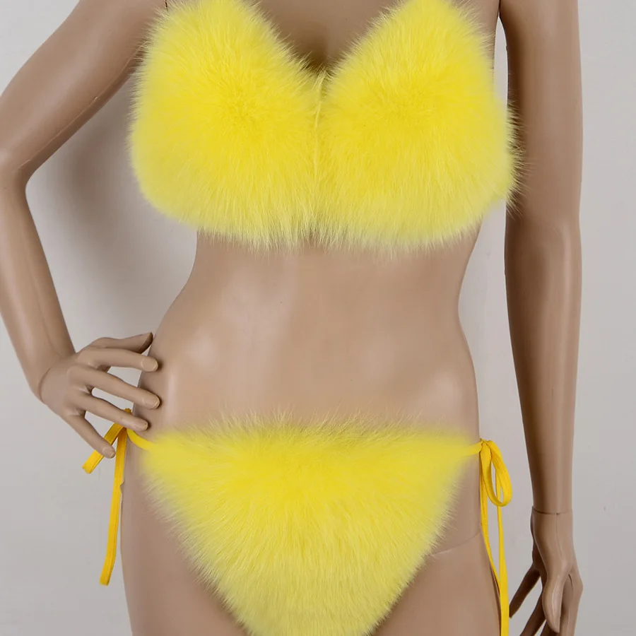 fur bathing suit