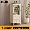 11 high-end solid wood low wine cabinet-two tone