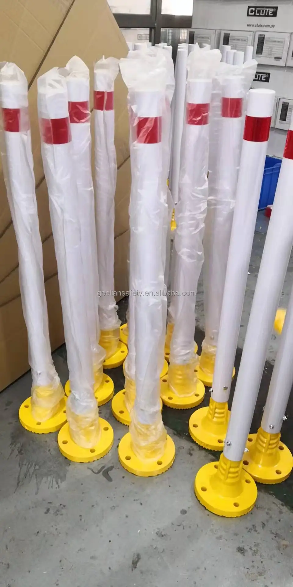 Pvc Posts Entry Wholesale 30 Inches PVC Traffic Posts - Durable & Flexible