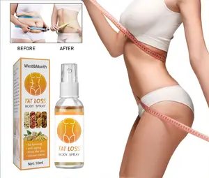 West&Month Fat Burning Spray Eliminate Cellulite Skin Elasticity Break Down Fat Massage Improve Skin Burner Slimming Spray