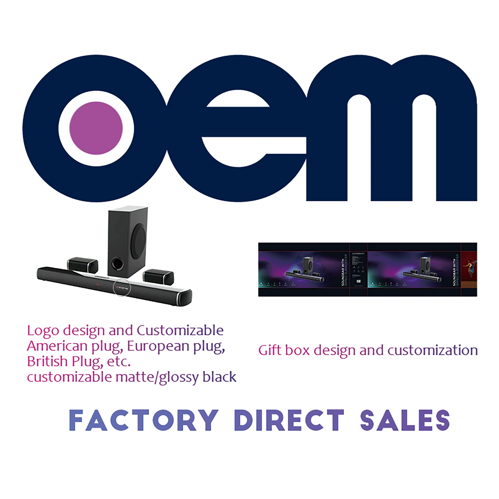 Good Quality 1000w Bluetooth 2.1 Tv Sound Bar Soundbar With Subwoofer