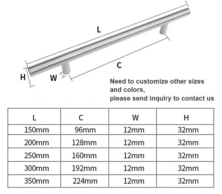 Hoone Furniture Hardware Kitchen Pull Drawer Wardrobe Hollow