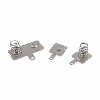 5017 Double AA Battery Contact Steel Nickel Plated Battery Springs Contact With Compression Spring Custom Battery Holder Spring