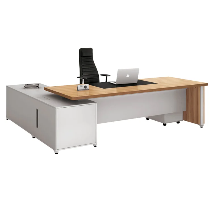 Mebel meja kantor kayu meja resepsionis kantor dalam stok untuk dijual