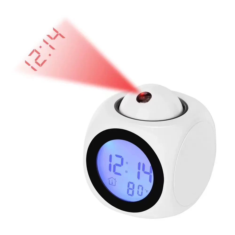 Wholesale Intelligent Alarm Clock Projection Creative Children's Hourly Voice Time Luminous Silent Digital Clock for Students Customized