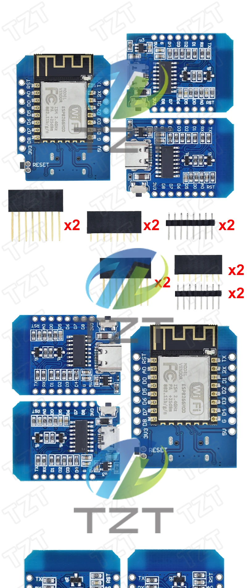 D1 Mini Type-c/micro Esp8266 Esp-12f Ch340g V2 Usb D1 Mini Wifi ...