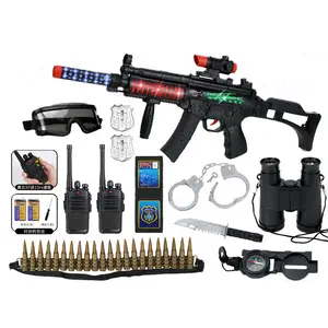 EPT Customized Children Role Playing Game Soft Bullets Guns Plastic Knife Military Police Model Set Toys