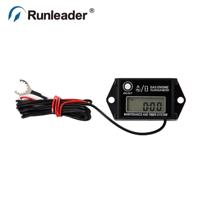 Digital Tachometer Tach Hour Meter Motor ATV Inductive Gauge 2/4 Stroke NEW | Australia